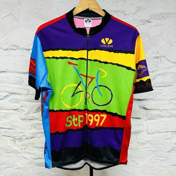 Voler Vintage 90s 1997 Seattle to Portland Tour Cycling Jersey Racing XL - Picture 1 of 8